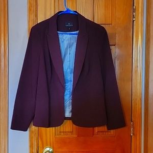 Crimson Worthington 1x Blazer Plus Size Professional